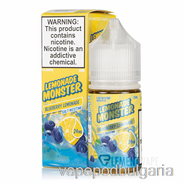 Vape 10000 Дръпки Blueberry Lemonade - лимонада чудовищни ​​соли - 30ml 24mg